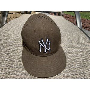New York Yankees NEW ERA Brown Hat Fitted